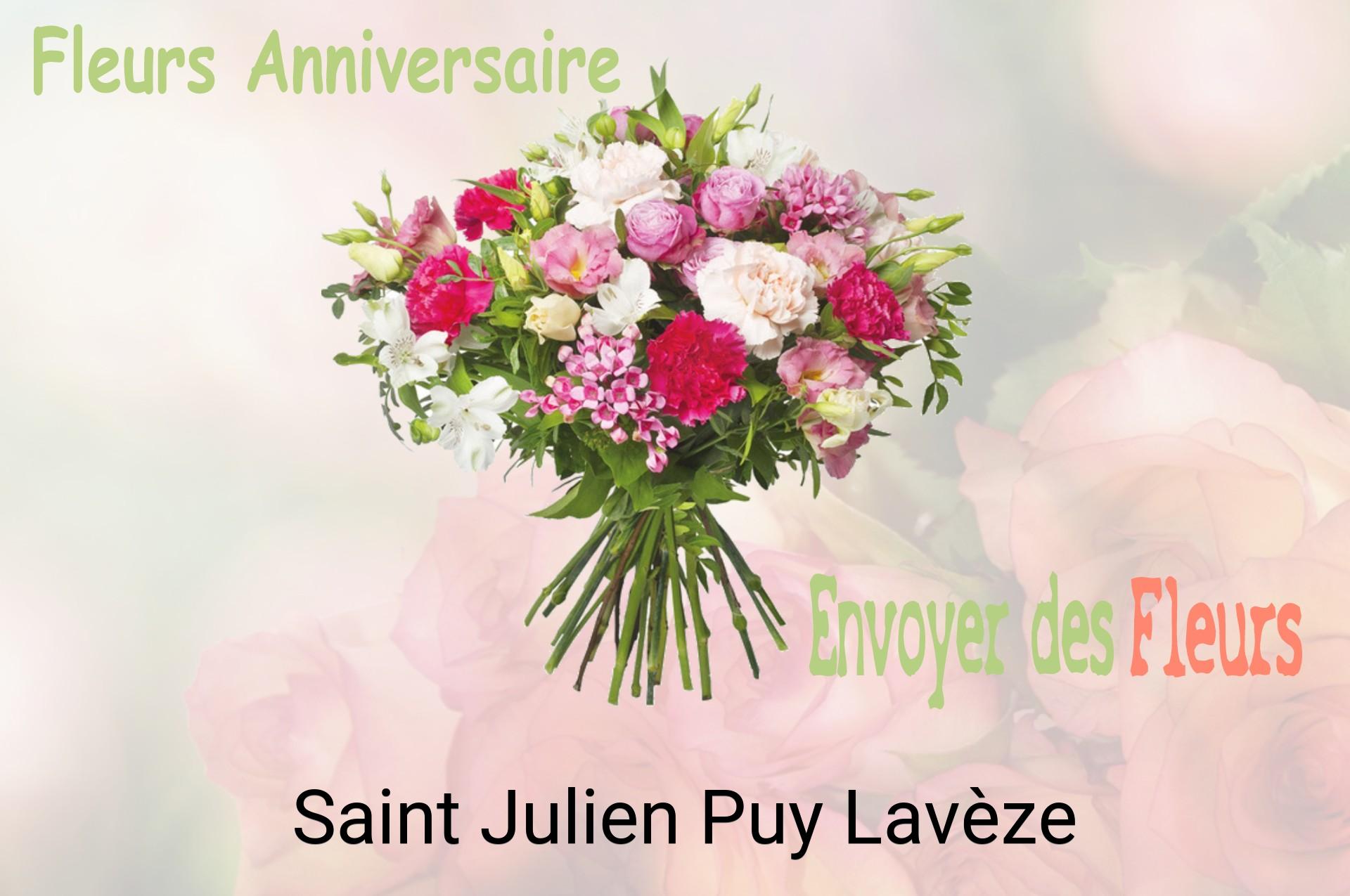 Bouquet de fleurs d’anniversaire livré à Saint-Julien-Puy-Lavèze