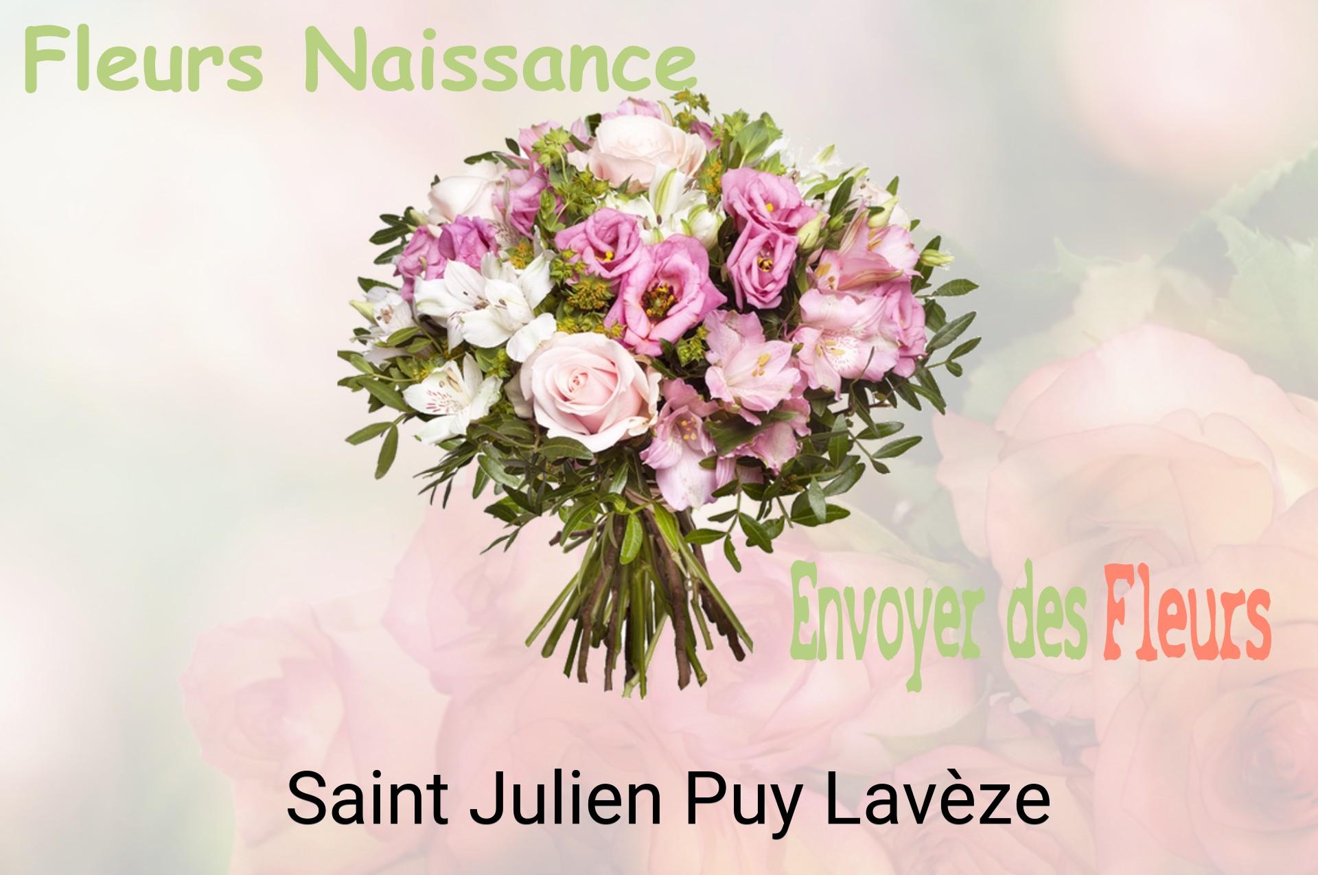 Bouquet de fleurs de naissance livré à Saint-Julien-Puy-Lavèze